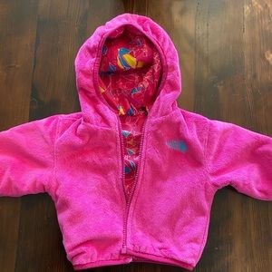 Reversible baby girls North Face jacket